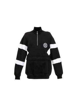 Balmain Black Cotton Sweatshirt - L
