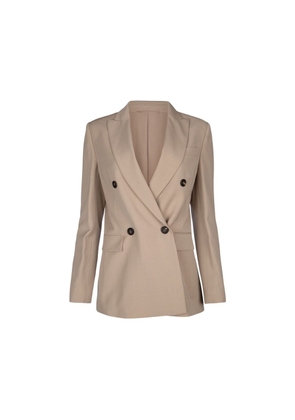 Brunello Cucinelli Beige Virgin Wool Blazer - 38