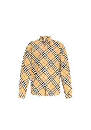 Burberry Brown Cotton Pattern Shirt - XL