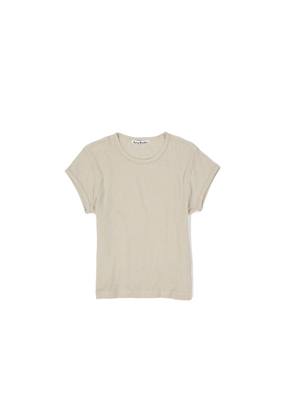 Acne Studios Beige Cotton Sleeveles T-Shirt - XXL