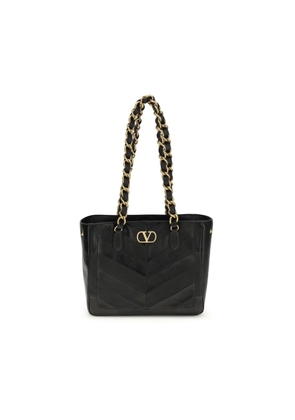 Valentino Garavani Black Napa Leather / Calf Bos Taurus Shoulder Bag