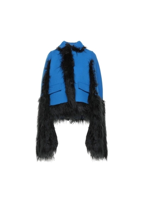 Maison Margiela Blue Wool Cloacks - 36