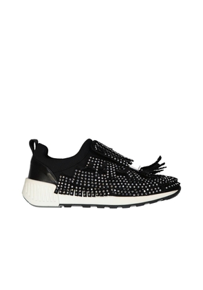 Sergio Rossi Black Fabric Athletic Sneakers - EU35/US5