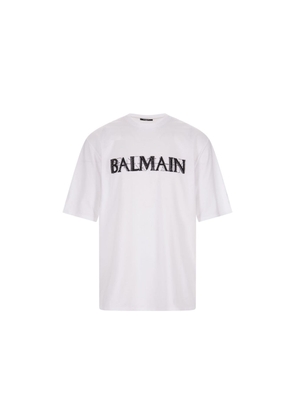 Balmain White Cotton T-Shirt - L