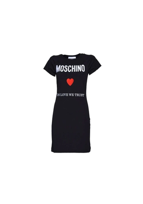 Moschino Couture Black Cotton Casual Dress - 38