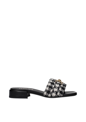 Versace Black Fabric Slippers - EU35/US5