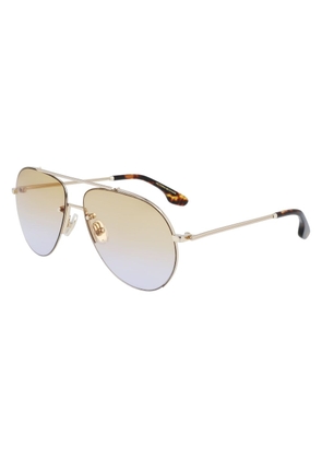 Victoria Beckham Gold Metal Sunglasses
