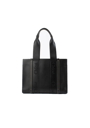 Chloé Black Leather Tote Bag