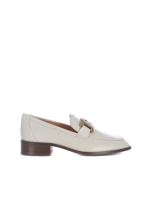 Tod's White Calfskin Slip-On Loafers - EU40/US10