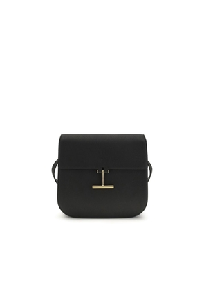 Tom Ford Black Calf Leather Bos Taurus Shoulder Bag