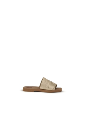 Chloé Gold Polyester Sandals - EU36/US6
