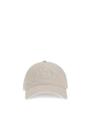 Ganni Beige Cotton Cap (Baseball Hat) - UNI