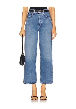 AGOLDE Ren High Rise Wide Leg Jeans in Blue. Size 32. Also in 33.