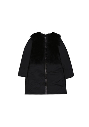Add Black Polyester Coat - 50