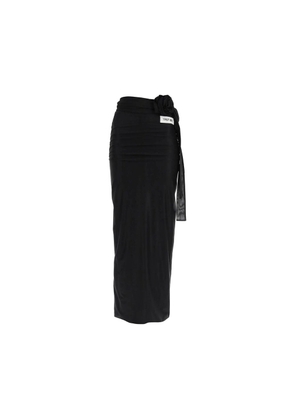 Dolce & Gabbana Black Elastane Long Skirt - 42