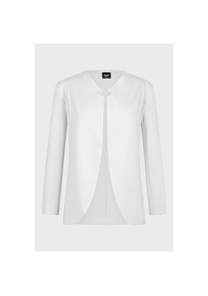 19V69 Italia White Viscose Blazer - L