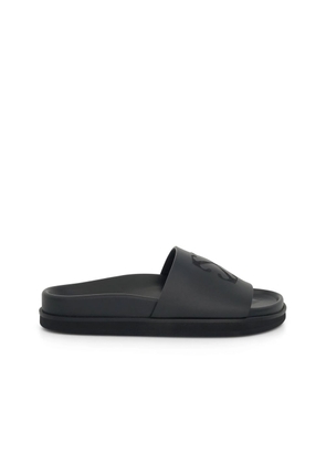 Off-White Black Rubber Slippers - EU39/US6