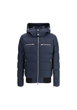 Moose Knuckles Blue Polyester Bomber - M