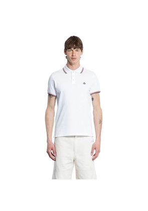 MONCLER MAN WHITE T-SHIRTS & TANK TOPS