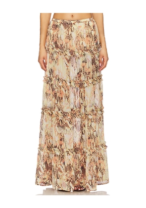 AFRM Sabina Skirt in Cream. Size 1X. Also in 3X, M, S, XXS.