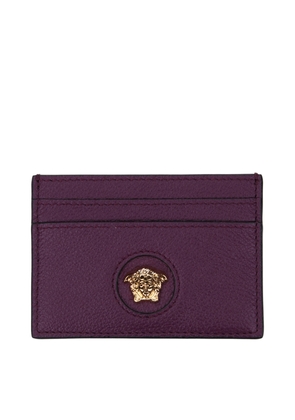 Versace Purple Leather Cardholder