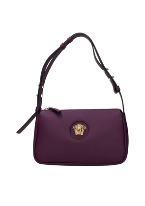 Versace Purple Leather Shoulder Bag