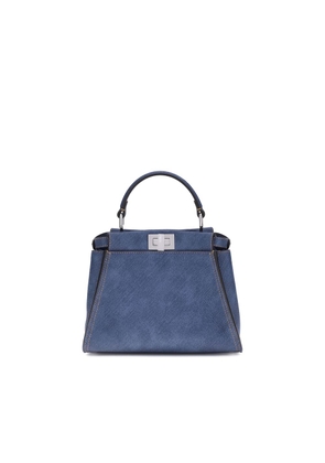 Fendi Blue Calf Leather Bos Taurus Shoulder Bag