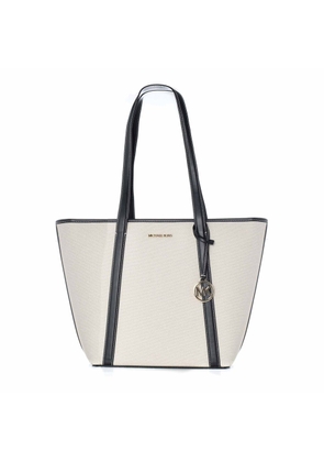 Michael Kors White Canvas Tote Bag