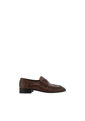The Row Brown Calf Leather Bos Taurus Slip-On Loafers - EU36/US6