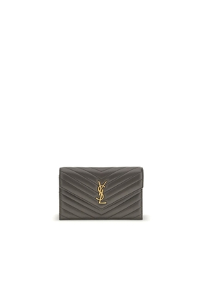 Saint Laurent Black Calf Leather Bos Taurus Wallet