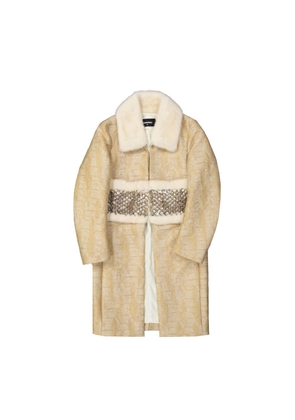 Dsquared² Beige Polyamide Coat - 40