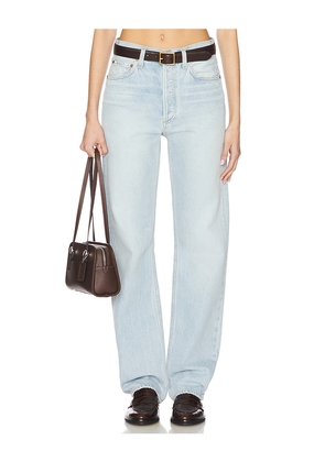 AGOLDE Kelly High Rise Straight Jeans in Blue. Size 23. Also in 24, 25, 26, 28, 29, 30, 31, 32.