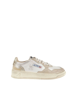 Autry Beige Leather Low Top Sneakers - EU37/US7
