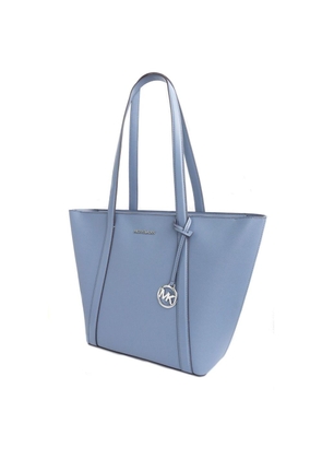 Michael Kors Blue Canvas Tote Bag