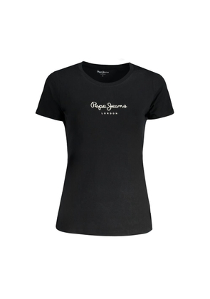 Pepe Jeans Nero Cotton Women T-Shirt - XS