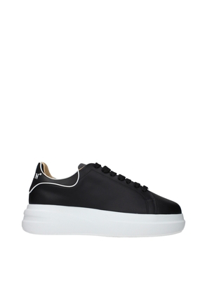 Philipp Plein Black Leather Chunky Sneakers - EU40/US7