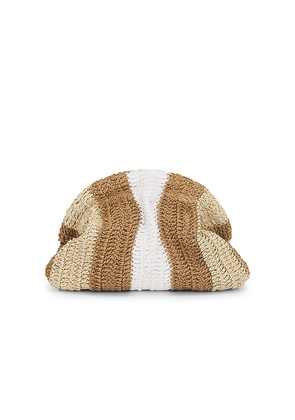 BTB Los Angeles Stella Clutch in Brown.