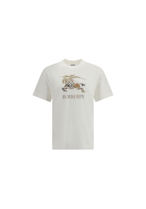 Burberry White Cotton T-Shirt - L