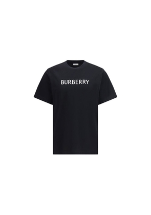 Burberry Black Cotton T-Shirt - L