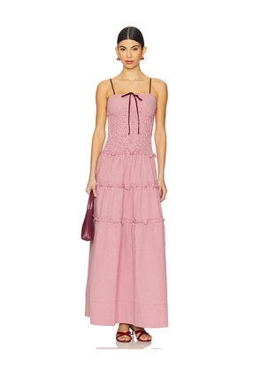 ALOHAS Masami Maxi Dress in Burgundy. Size M. Also in S.