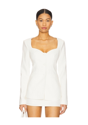 ALL THE WAYS Arielle Blazer in White. Size S. Also in XL, XS.