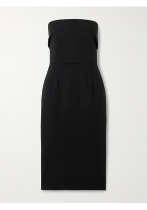 Dolce & Gabbana - Strapless Wool-crepe Midi Dress - Black - IT36,IT38,IT40,IT42,IT44,IT46,IT48,IT50