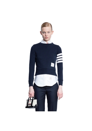 THOM BROWNE WOMAN BLUE SWEATSHIRTS