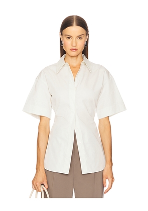 EAVES Aven Shirt in White. Size L. Also in M, S, XS.
