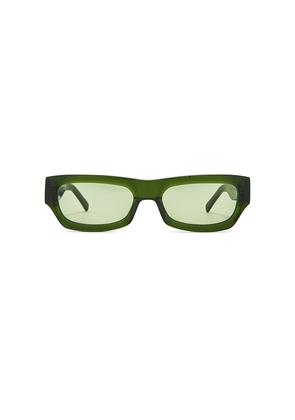 Decade Eyewear Geno Sunglasses in Green.