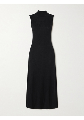 Joseph - Wool And Silk-blend Maxi Dress - Black - xx small,x small,small,medium,large,x large