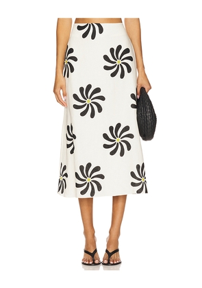 Cala de la Cruz Fabiana Skirt in White. Size L. Also in XS.