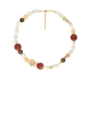 ANNI LU Seaside Necklace in Cream.