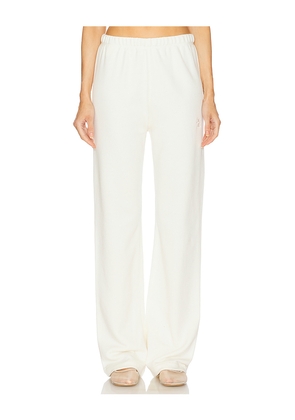 Eterne Straight Leg Sweatpant in Cream. Size M. Also in L, S, XL.