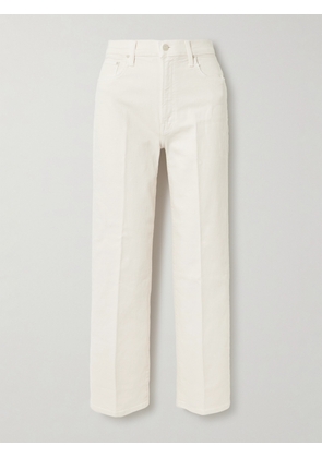 Mother - The Rambler Zip Ankle Cropped Straight-leg Jeans - Cream - 23,24,25,26,27,28,29,30,31,32